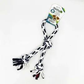 Eurodog Diş İpi Halka Üç Düğüm Siyah Beyaz 30 Cm