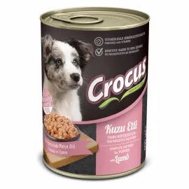 CROCUS YAVRU KÖPEK KUZU ETLI YAŞ MAMA 400 GR X 4 ADET