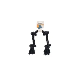 Beeztees Köpek Oyuncağı, Dört Düğümlü Diş İpi, Pamuk İplerden, Siyah, 57X6X5Cm, 270Gr