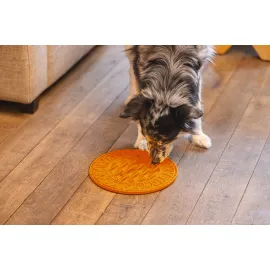 Beeztees Yavru Köpek Mama Yeme Oyuncağı, Daire Şeklinde, Silikon, Turuncu, 30Cm