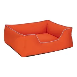 Pet Comfort Alpha  Köpek Yatağı Turuncu W Beyaz Biye M 80X65Cm