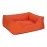 Pet Comfort Alpha  Köpek Yatağı Turuncu W Beyaz Biye M 80X65Cm