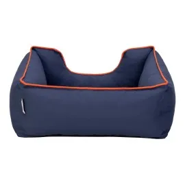 Pet Comfort Alpha  Kedi ve Köpek Yatağı Lacivert w Turuncu Biye S 60x50cm