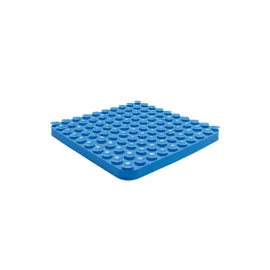 Beeztees Yavru Köpek Mama Yeme Oyuncağı, Kare Şeklinde, Silikon, Mavi, 20X20Cm