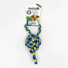 Eurodog Diş İpi İki Hlk.tek Düğ.yeş.sarı Mavi 20Cm