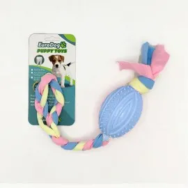 Eurodog Puppy Toys Mavi Rugby Topu Diş Kaşıma Oy.
