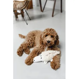 Beeztees Köpek Oyuncağı, Timsah, Peluş, Beyaz, 36X16X10Cm