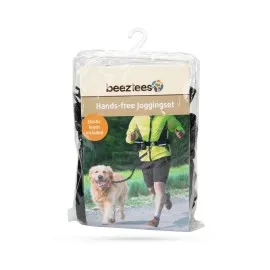 Beeztees Köpek Yürüyüş Ve Koşu Şok Emicili Gezdirme Kayışı Ve Bel Kemeri, Siyah, 100-130Cm, 25Mm