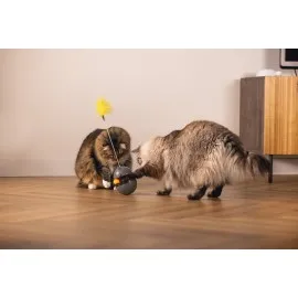 Beeztees Kedi Oyuncağı, Hacıyatmaz, İçinde Top, Ucunda Tüy, 10X10X42Cm