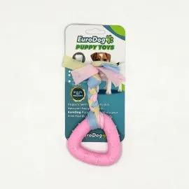 Eurodog Puppy Toys Pembe Üçgen Diş Kaşıma Oyuncağı
