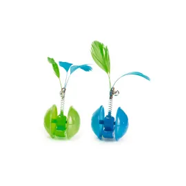 Beeztees Kedi Oyuncağı, Hareketli Tüylü Top, 5cm