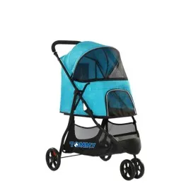 Tommy Evcil Hayvan Arabası Turkuaz 74.5*52.2*98cm Max 15kg