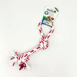 Eurodog Diş İpi Halka Üç Düğüm Kırmızı Beyaz 30 Cm