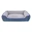 Pet Comfort Bravo Duo  Köpek Yatağı Mavi/Gri Peluş XL 105x80cm