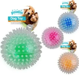 Pawise Flash Bouncer Ball Işikli Şeffaf Plastik Top Köpek Oyuncaği 8 Cm