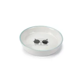 Beeztees Kedi Mama Su Kabı, Seramik, Beyaz, 16Cm, 300Ml