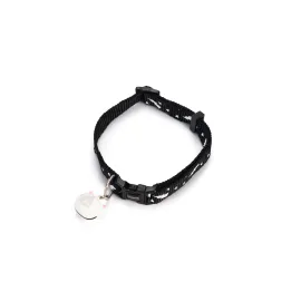 Beeztees Kedi Boyun Tasması, Zilli, Siyah, 20-30Cm