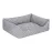 Pet Comfort Uniform Gri Puantiyeli Köpek Yatağı L 70X60Cm