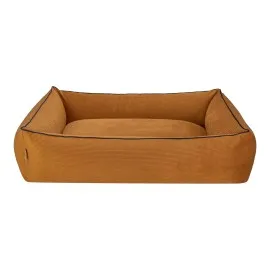 Pet Comfort Golf  Köpek Yatağı Hardal W Parliament Mavi Biye L 105X80Cm