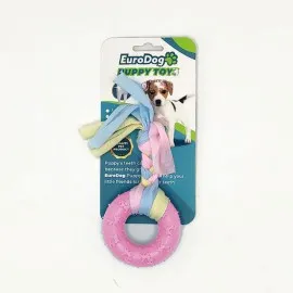 Eurodog Puppy Toys Pembe Ufak Halka Diş Kaşıma Oy.