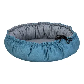 Pet Comfort Sunflower Kedi Ve Köpek Yatağı Çift Taraflı Mavi/gri 60Cm