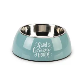 Beeztees Köpek Mama Su Kabı, Paslanmaz Çelik, Turkuaz, 22Cm, 700Ml