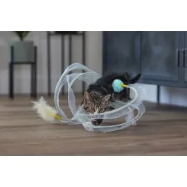 Beeztees Yavru Kedi Tüneli, Spiral Şeklinde, 60X25X25Cm