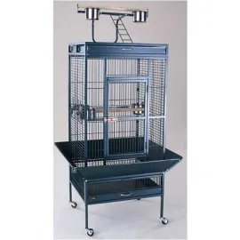 Dayang Papağan Kafesi Ayaklı Siyah 61x56x165