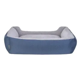 Pet Comfort Bravo Duo  Köpek Yatağı Mavi/gri Peluş Xl 105X80Cm