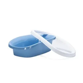 Beeztees Yüksek Kenarlı Açık Kedi Tuvaleti, Mavi Beyaz, 39X58X17Cm