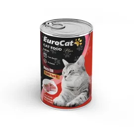 Eurocat Kuzu Parça Etli Ytş. Kedi Konserve 400 Gr