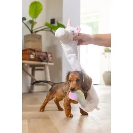 Beeztees Yavru Köpek Oyuncağı, Unicorn, Peluş, Beyaz, 74X14X15Cm