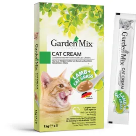 GARDEN MIX KEDI KREMASI KUZU KEDI OTU 5 X 15 GR X 3 ADET