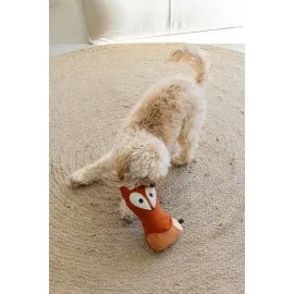 Beeztees DBL Köpek Oyuncağı, Sesli, Tilki, Peluş, Turuncu, 25,5cm