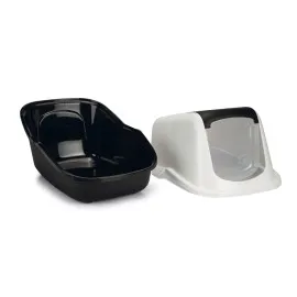 Beeztees Kapalı Kedi Tuvaleti, Koku Filtreli, Siyah Beyaz, 56X39X39Cm