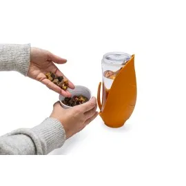 Beeztees Köpek Seyahat Su Şişesi, Ödül Kabı, Silikon, Çeşitli Renklerde, 25X9X9Cm, 600Ml