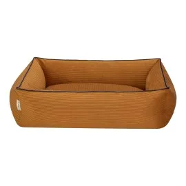 Pet Comfort Golf  Kedi Ve Köpek Yatağı Hardal W Parliament Mavi Biye S 75X60Cm