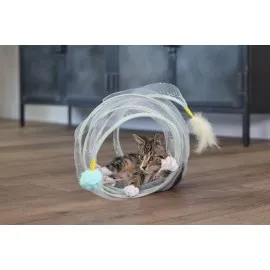 Beeztees Yavru Kedi Tüneli, Spiral Şeklinde, 60X25X25Cm