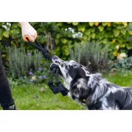 Beeztees Köpek Oyuncağı, Diş İpi, Tpr Tutamaçlı, Siyah, 60X13X7Cm, 390Gr