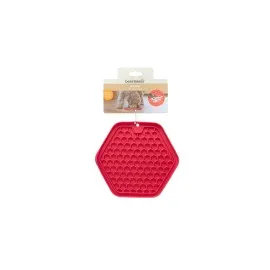 Beeztees Yavru Köpek Yaş Mama Yeme Oyuncağı, Sekizgen Şeklinde, Silikon, Pembe, 23X20Cm