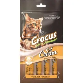 Crocus Tavuklu Krema Kedi Ödülü 4 X 15 Gr X 5 Adet