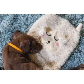 Beeztees Yavru Köpek Oyuncağı, Peluş, Beyaz, 40X22X5Cm