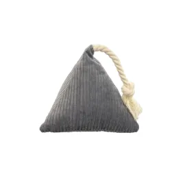 Pet Comfort İpli Prizma Köpek Oyuncağı Gri 17X30Cm