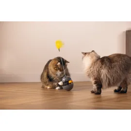 Beeztees Kedi Oyuncağı, Hacıyatmaz, İçinde Top, Ucunda Tüy, 10x10x42cm