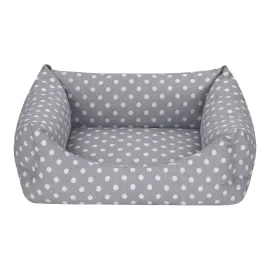 Pet Comfort Uniform Gri Puantiyeli Kedi Ve Köpek Yatağı S 50X40Cm