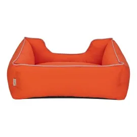 Pet Comfort Alpha  Köpek Yatağı Turuncu W Beyaz Biye M 80X65Cm