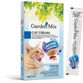Garden Mix Kedi Kremasi Tavuk Taurin 5 X 15 Gr