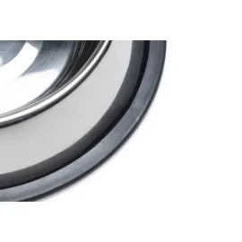 Beeztees Köpek Mama Su Kabı, Paslanmaz Çelik, Kaymaz, 18Cm, 700Ml