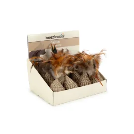 Beeztees Kedi Oyuncağı, Karton ve Ucu Tüylü Hacıyatmaz, 5x5x12cm