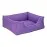 Pet Comfort Alpha  Köpek Yatağı Mor W Beyaz Biye M 80X65Cm